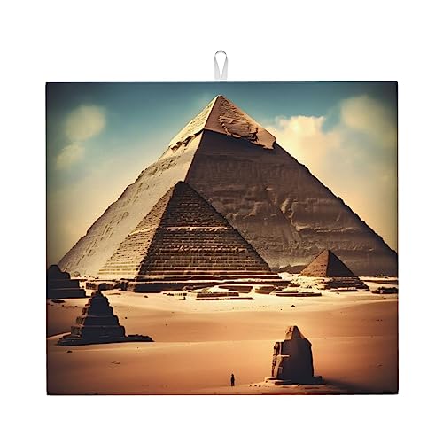 Dreaming Of The Pyramids Of Khufu Abtropfmatte für Küche Wasserabsorbierend, Schnell Trocknend, Rutschfest, Geeignet Für Geschirr, Leicht Zu Lagern Und Reinigen. Dreaming Of The Pyramids Of Khufu Abtropfmatte für Küche Wasserabsorbierend, Schnell Trocknend, Rutschfest, Geeignet Für Geschirr, Leicht Zu Lagern Und Reinigen. von PEGQCVAM
