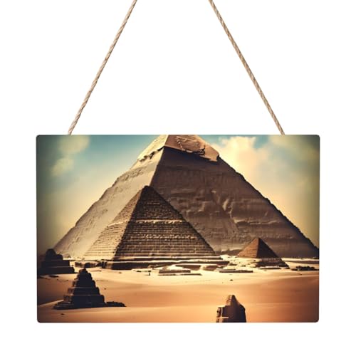 Dreaming of The Pyramids of Khufu Rechteckiges Paneelgemälde 20,3 x 30,5 cm Elegante, moderne Wanddekoration für Ihr Zuhause zur Verschönerung Ihres Raumes von PEGQCVAM