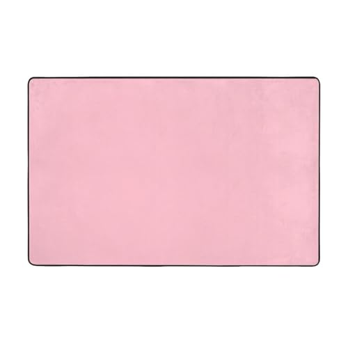 Einfarbiger rosa weicher Flanell-Teppich, 152,4 x 99,1 cm, rutschfester Memory-Schaum, ideal für Wohnzimmer und Büro. Einfarbiger rosa weicher Flanell-Teppich, 152,4 x 99,1 cm, rutschfester Memory-Schaum, ideal für Wohnzimmer und Büro. von PEGQCVAM