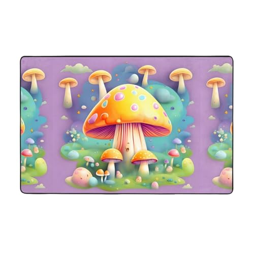 Fantasy Dream Pilz-Teppich, weicher Flanell-Teppich, 152,4 x 99,1 cm, rutschfester Memory-Schaum, ideal für Wohnzimmer und Büro von PEGQCVAM