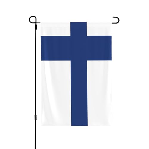 Finnische Flagge, geeignet für den Innen- und Außenbereich, perfekt für Haus, Garten, Veranstaltungen und patriotische Displays. von PEGQCVAM