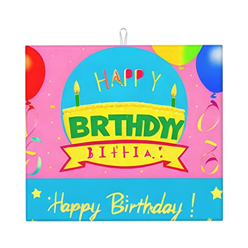 Happy Birthday Luftballon Abtropfmatte für Küche Wasserabsorbierend, schnell trocknend, rutschfest, geeignet für Geschirr, einfach zu lagern und zu reinigen. Happy Birthday Luftballon Abtropfmatte für Küche Wasserabsorbierend, schnell trocknend, rutschfest, geeignet für Geschirr, einfach zu lagern und zu reinigen. von PEGQCVAM