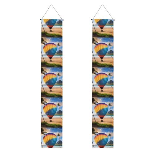 Hawaii Heißluftballon Graduation Veranda Banner Perfekt für Abschlussfeiern im Freien, langlebig und wetterbeständig. von PEGQCVAM