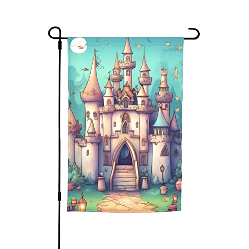 Klassische Schlossgartenflagge, 30,5 x 45,7 cm. Helle, doppelseitige Outdoor-Dekoration bringt Spaß in Ihren Hof. von PEGQCVAM