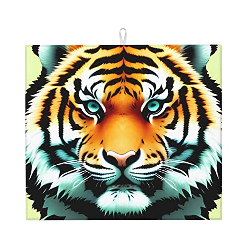 Little Fat Tiger Head Abtropfmatte für Küche Wasserabsorbierend, schnell trocknend, rutschfest, geeignet für Geschirr, einfach zu lagern und zu reinigen. Little Fat Tiger Head Abtropfmatte für Küche Wasserabsorbierend, schnell trocknend, rutschfest, geeignet für Geschirr, einfach zu lagern und zu reinigen. von PEGQCVAM