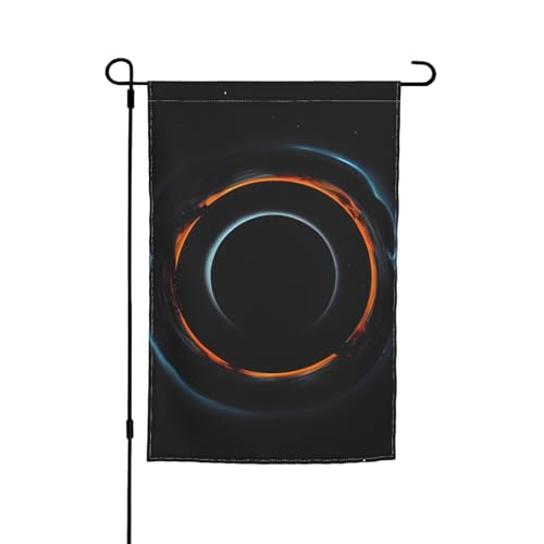 Mysterious Cosmic Black Holes Gartenflagge 30,5 x 45,7 cm. Helle, doppelseitige Outdoor-Dekoration bringt Spaß in Ihren Hof. von PEGQCVAM