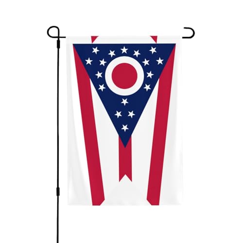 Ohio Staatsflagge - Geeignet für den Innen- und Außenbereich, perfekt für Haus, Garten, Veranstaltungen und patriotische Displays. Ohio Staatsflagge - Geeignet für den Innen- und Außenbereich, perfekt für Haus, Garten, Veranstaltungen und patriotische Displays. von PEGQCVAM