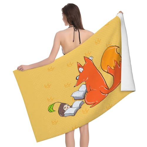 PEGQCVAM Badetuch mit Sonnenblumenkernen und Füchsen Super weich, saugfähig, schnell trocknend, lichtbeständig, elegantes Design, perfekt für Home Spa. PEGQCVAM Badetuch mit Sonnenblumenkernen und Füchsen Super weich, saugfähig, schnell trocknend, lichtbeständig, elegantes Design, perfekt für Home Spa. von PEGQCVAM