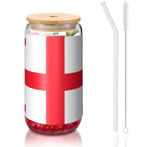 PEGQCVAM Flagge von Georgia Bambusdeckel und Strohhalmbecher, BPA-frei, wiederverwendbar, mit Bambusdeckel und Glasstrohhalm für heiße oder kalte Getränke, 473 ml PEGQCVAM Flagge von Georgia Bambusdeckel und Strohhalmbecher, BPA-frei, wiederverwendbar, mit Bambusdeckel und Glasstrohhalm für heiße oder kalte Getränke, 473 ml von PEGQCVAM