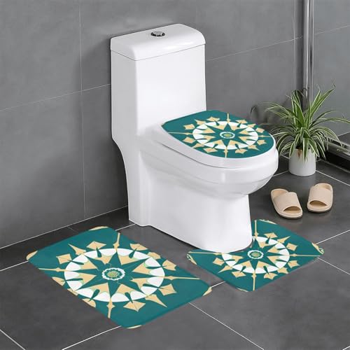 Pegqcvam Exotischer Stil, florales 3-teiliges Badezimmerteppich-Set, vollständig bedruckt, weiche rutschfeste Matten, geeignet für Badezimmer, Toiletten und Böden. Pegqcvam Exotischer Stil, florales 3-teiliges Badezimmerteppich-Set, vollständig bedruckt, weiche rutschfeste Matten, geeignet für Badezimmer, Toiletten und Böden. von PEGQCVAM
