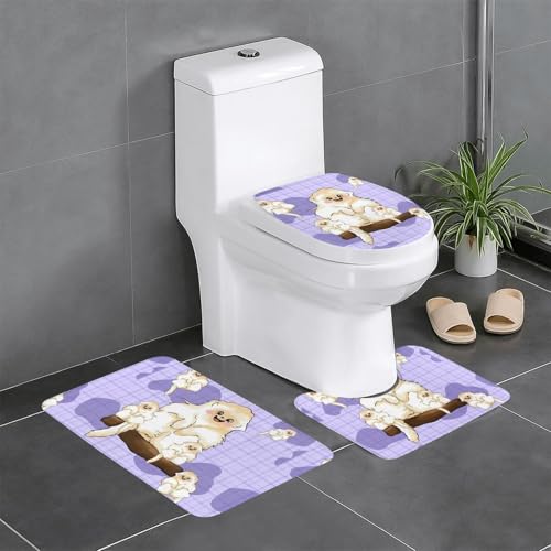 Pegqcvam Niedlicher goldener Affe 3-teiliges Badezimmerteppich-Set, vollständig bedruckt, weiche rutschfeste Matten, geeignet für Badezimmer, Toiletten und Böden. Pegqcvam Niedlicher goldener Affe 3-teiliges Badezimmerteppich-Set, vollständig bedruckt, weiche rutschfeste Matten, geeignet für Badezimmer, Toiletten und Böden. von PEGQCVAM