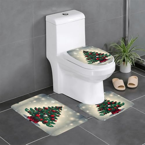 Pegqcvam Tree 3-teiliges Badezimmerteppich-Set, vollständig bedruckt, weiche rutschfeste Matten, geeignet für Badezimmer, Toiletten und Böden. Pegqcvam Tree 3-teiliges Badezimmerteppich-Set, vollständig bedruckt, weiche rutschfeste Matten, geeignet für Badezimmer, Toiletten und Böden. von PEGQCVAM