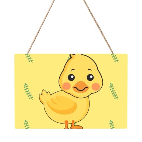 Rechteckiges Bild mit Cartoon-Ente, 20,3 x 30,5 cm, elegante, moderne Wanddekoration, um Ihren Raum zu verschönern. von PEGQCVAM