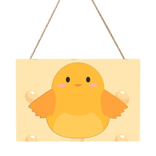 Rechteckiges Bild mit Cartoon-Küken, 20,3 x 30,5 cm, elegante, moderne Wanddekoration für Zuhause, um Ihren Raum zu verschönern. von PEGQCVAM