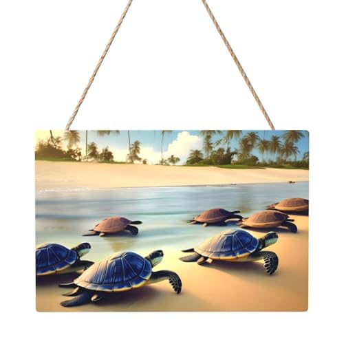 Rechteckiges Bild mit Schildkröten am Strand, 20,3 x 30,5 cm, elegante, moderne Wanddekoration für Ihr Zuhause, um Ihren Raum zu verschönern Rechteckiges Bild mit Schildkröten am Strand, 20,3 x 30,5 cm, elegante, moderne Wanddekoration für Ihr Zuhause, um Ihren Raum zu verschönern von PEGQCVAM
