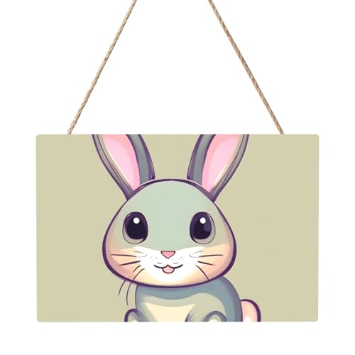 Rechteckiges Bild mit niedlichem kleinen Hasen, 20,3 x 30,5 cm, elegante, moderne Wanddekoration für Zuhause, um Ihren Raum zu verschönern Rechteckiges Bild mit niedlichem kleinen Hasen, 20,3 x 30,5 cm, elegante, moderne Wanddekoration für Zuhause, um Ihren Raum zu verschönern von PEGQCVAM