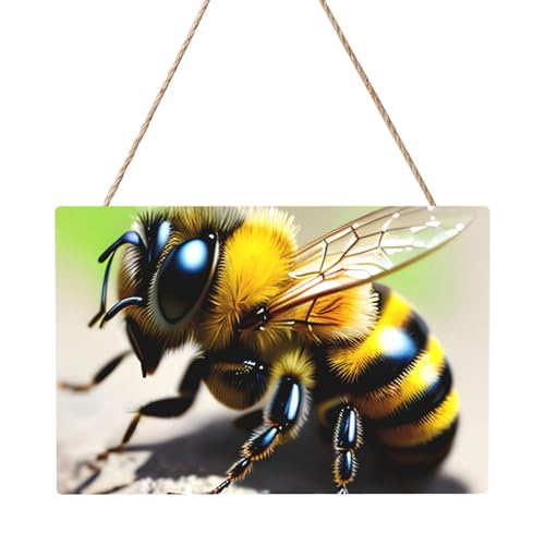 Rechteckiges Bild mit niedlicher Biene, 20,3 x 30,5 cm, elegante, moderne Wanddekoration für Zuhause, um Ihren Raum zu verschönern Rechteckiges Bild mit niedlicher Biene, 20,3 x 30,5 cm, elegante, moderne Wanddekoration für Zuhause, um Ihren Raum zu verschönern von PEGQCVAM