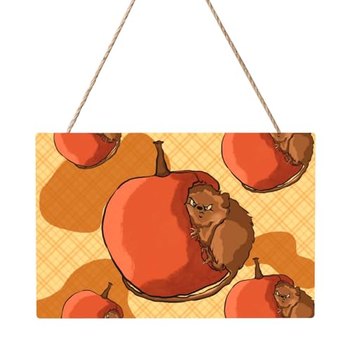 Rechteckiges Bild mit süßem kleinen Hamster, 20,3 x 30,5 cm, elegante, moderne Wanddekoration, um Ihren Raum zu verschönern von PEGQCVAM