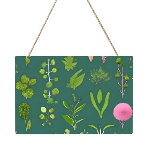Rechteckiges Paneelgemälde mit Blumen und Pflanzen, 20,3 x 30,5 cm, elegante, moderne Wanddekoration, um Ihren Raum zu verschönern. von PEGQCVAM