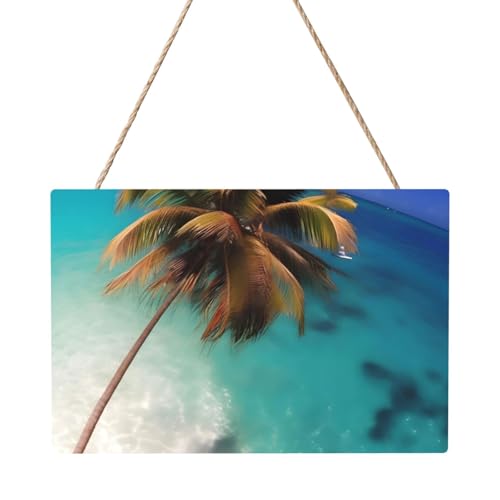 Rechteckiges Paneelgemälde mit Karibikinseln, 20,3 x 30,5 cm, elegante, moderne Wanddekoration, um Ihren Raum zu verschönern von PEGQCVAM