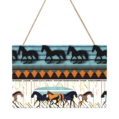 Rechteckiges Paneelgemälde mit Pferdestreifen, 20,3 x 30,5 cm, elegante, moderne Wanddekoration für Ihr Zuhause, um Ihren Raum zu verschönern von PEGQCVAM