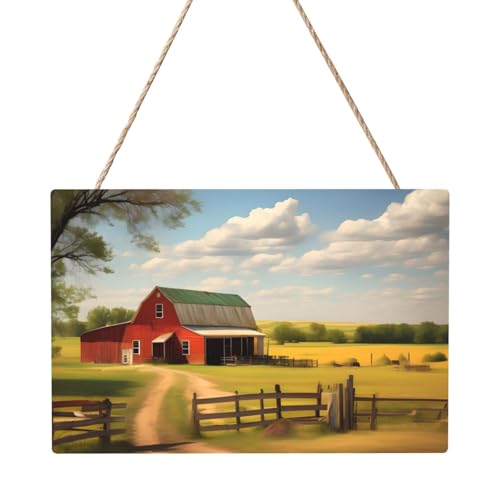 Rechteckiges Paneelgemälde mit Ranch-Ansicht, 20,3 x 30,5 cm, elegante, moderne Wanddekoration für Ihr Zuhause, um Ihren Raum zu verschönern Rechteckiges Paneelgemälde mit Ranch-Ansicht, 20,3 x 30,5 cm, elegante, moderne Wanddekoration für Ihr Zuhause, um Ihren Raum zu verschönern von PEGQCVAM