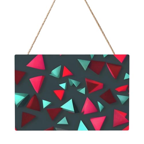 Rechteckiges Paneelgemälde mit dreieckigem Muster, 20,3 x 30,5 cm, elegante, moderne Wanddekoration für Ihr Zuhause, um Ihren Raum zu verschönern. Rechteckiges Paneelgemälde mit dreieckigem Muster, 20,3 x 30,5 cm, elegante, moderne Wanddekoration für Ihr Zuhause, um Ihren Raum zu verschönern. von PEGQCVAM
