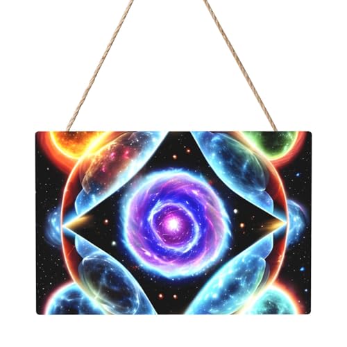 Rechteckiges Paneelgemälde mit kosmischen Sternen, 20,3 x 30,5 cm, elegante, moderne Wanddekoration für Ihr Zuhause, um Ihren Raum zu verschönern von PEGQCVAM