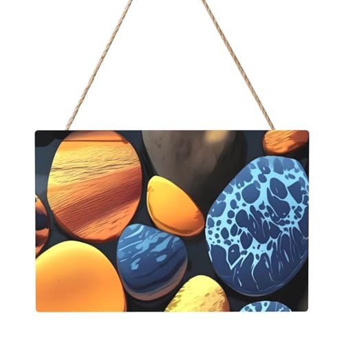 Rechteckiges Tafelgemälde mit gelben Kieselsteinen, 20,3 x 30,5 cm, elegante, moderne Wanddekoration für Ihr Zuhause, um Ihren Raum zu verschönern Rechteckiges Tafelgemälde mit gelben Kieselsteinen, 20,3 x 30,5 cm, elegante, moderne Wanddekoration für Ihr Zuhause, um Ihren Raum zu verschönern von PEGQCVAM