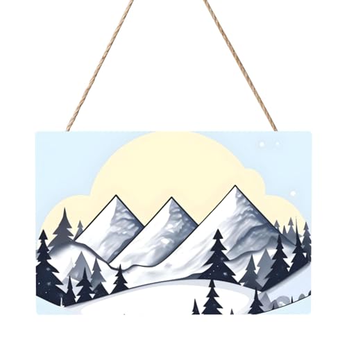 Rechteckiges Tafelgemälde mit weißen Schneebergen, 20,3 x 30,5 cm, elegante, moderne Wanddekoration, um Ihren Raum zu verschönern. Rechteckiges Tafelgemälde mit weißen Schneebergen, 20,3 x 30,5 cm, elegante, moderne Wanddekoration, um Ihren Raum zu verschönern. von PEGQCVAM