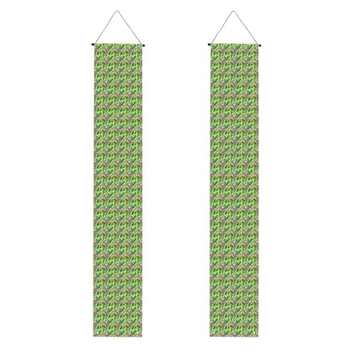 Rosa Pflanze Blumen Graduation Veranda Banner Perfekt für Abschlussfeiern im Freien, langlebig und wetterbeständig. von PEGQCVAM