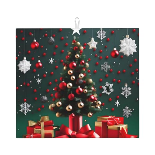 Runde Kugel Weihnachtsbaum Abtropfmatte für Küche Wasserabsorbierend, schnell trocknend, rutschfest, geeignet für Geschirr, einfach zu lagern und zu reinigen. Runde Kugel Weihnachtsbaum Abtropfmatte für Küche Wasserabsorbierend, schnell trocknend, rutschfest, geeignet für Geschirr, einfach zu lagern und zu reinigen. von PEGQCVAM