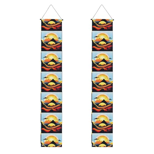 Sunrise Mountain Graduation Veranda Banner Perfekt für Abschlussfeiern im Freien, langlebig und wetterbeständig. von PEGQCVAM