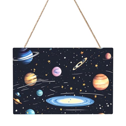 The Solar Family Rechteckiges Paneelgemälde 20,3 x 30,5 cm Elegante, moderne Wanddekoration für Ihr Zuhause zur Verschönerung Ihres Raumes. von PEGQCVAM