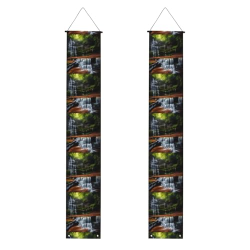 Waterfall View Graduation Veranda Banner Perfekt für Abschlussfeiern im Freien, langlebig und wetterbeständig. von PEGQCVAM
