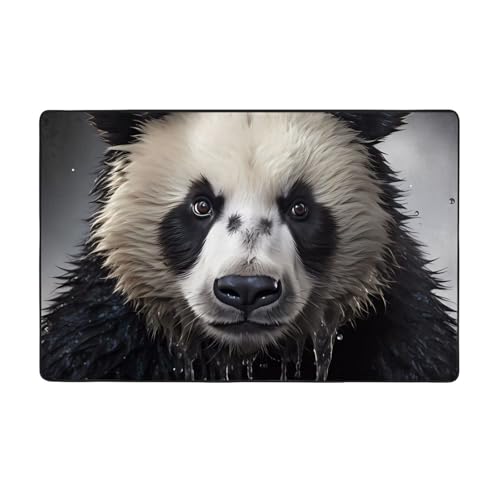 Weicher Flanell-Teppich, Motiv: Panda im Wasser, 152,4 x 99,1 cm, rutschfester Memory-Schaum, ideal für Wohnzimmer und Büro. Weicher Flanell-Teppich, Motiv: Panda im Wasser, 152,4 x 99,1 cm, rutschfester Memory-Schaum, ideal für Wohnzimmer und Büro. von PEGQCVAM