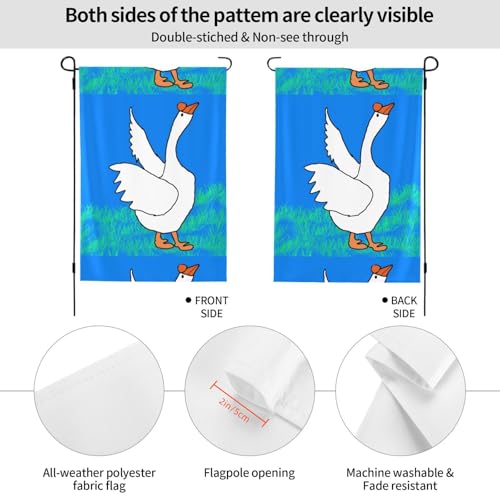 White Goose Spread Its Wings Flagge.Suitable For Indoor And Outdoor Use, Perfect For Home, Garden, Events And Patriotic Displays. White Goose Spread Its Wings Flagge.Suitable For Indoor And Outdoor Use, Perfect For Home, Garden, Events And Patriotic Displays. von PEGQCVAM