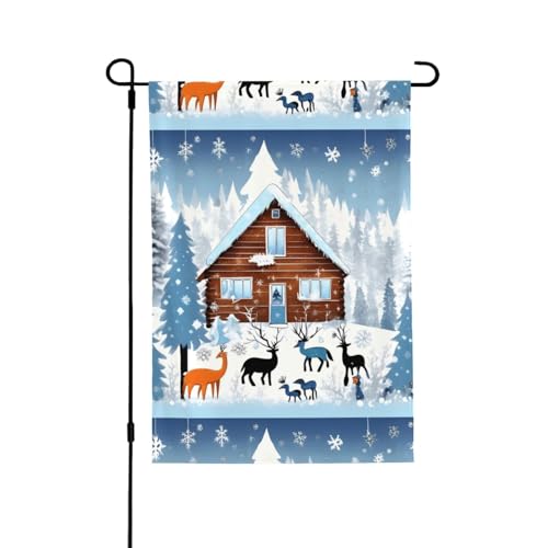 Winter Rehkitz Flagge Geeignet für den Innen- und Außenbereich, perfekt für Haus, Garten, Veranstaltungen und patriotische Displays. Winter Rehkitz Flagge Geeignet für den Innen- und Außenbereich, perfekt für Haus, Garten, Veranstaltungen und patriotische Displays. von PEGQCVAM