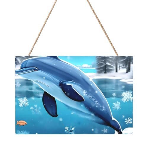 Winter The Dolphin Rectangular Panel Painting 20.3x30.5 cm Elegante, moderne Wanddekoration für Zuhause zur Verschönerung Ihres Raumes Winter The Dolphin Rectangular Panel Painting 20.3x30.5 cm Elegante, moderne Wanddekoration für Zuhause zur Verschönerung Ihres Raumes von PEGQCVAM