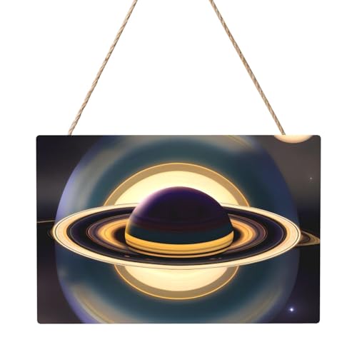 Wunderschönes rechteckiges Bild Saturn 20,3 x 30,5 cm Elegante, moderne Wanddekoration für Ihr Zuhause zur Verschönerung Ihres Raumes. von PEGQCVAM