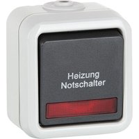 Aufputz-Heizung Notschalter PEHA IP44, Aus-/Wechselschalter D 626 WAB HN von PEHA BY HONEYWELL