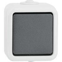 Aufputz-Wippschalter PEHA IP44, Wechsel, grau D626 WAB von PEHA BY HONEYWELL