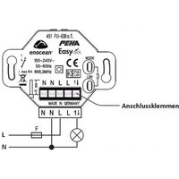 PEHA Lichtmanagement EnOcean Easyclickpro Empfänger 1-Kanal - 364316 von PEHA Elektro GmbH & Co. KG