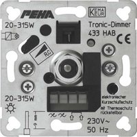 Peha Phasenabschnittdimmer 20-315W D 433 HAB o.A. - 00210213 von PEHA Elektro GmbH & Co. KG