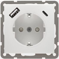 Peha Steckdose mit USB Ladegerät rws D 6511.02 SI CA - 00243951 von PEHA Elektro GmbH & Co. KG