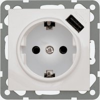 Peha Universelle USB-Steckdose ws D 6511.03 SI USB - 00244061 von PEHA Elektro GmbH & Co. KG