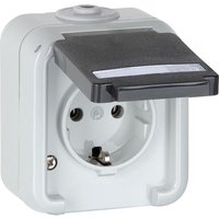 Aufputz-Steckdose PEHA IP44, Schuko, Beschriftung, grau D 6620 WAB NA - 1-fach Aufputz-Steckdose PEHA IP44, Schuko, Beschriftung, grau D 6620 WAB NA - 1-fach von PEHA