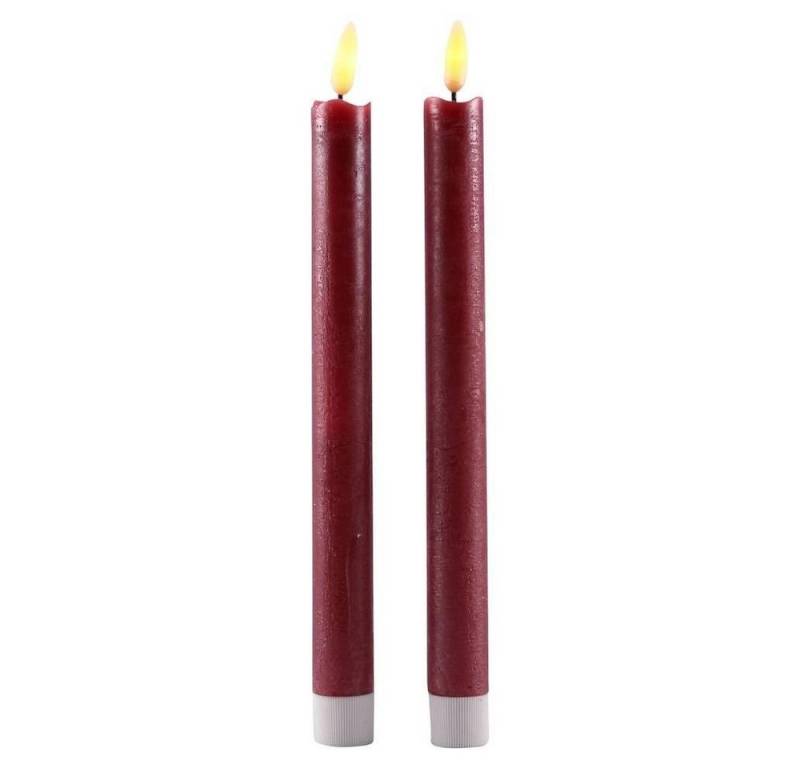 BY PEHA LED-Kerze BD-10110 LED Echtwachskerzen Stabkerzen 2er-Set von BY PEHA