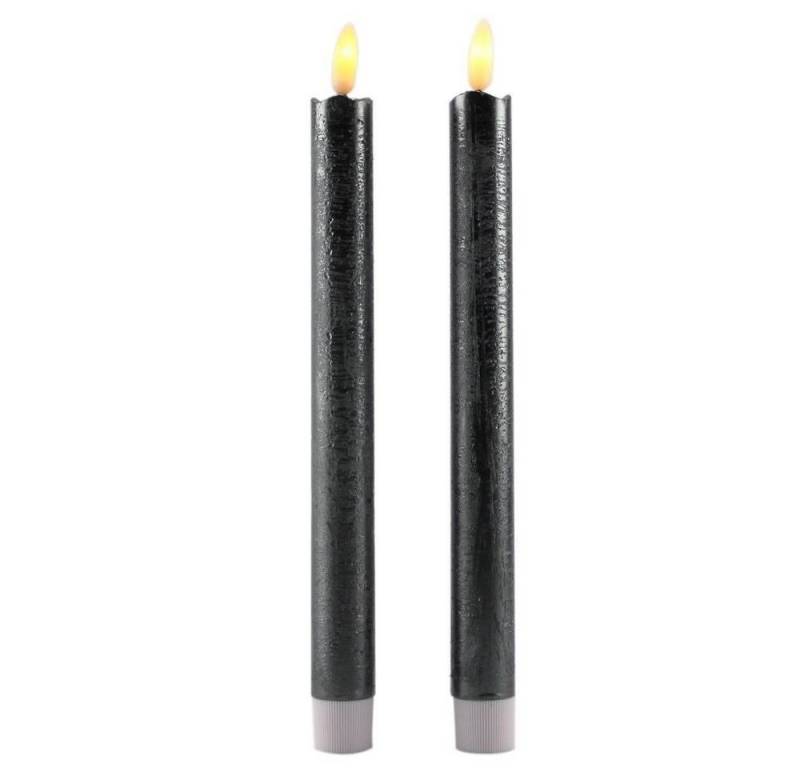 BY PEHA LED-Kerze BD-10115 LED Echtwachskerzen Stabkerzen 2er-Set von BY PEHA