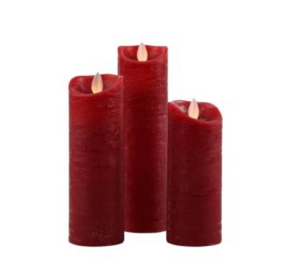 BY PEHA LED-Kerze MB-20137 3er LED Echtwachskerzen Set weinrot BY PEHA LED-Kerze MB-20137 3er LED Echtwachskerzen Set weinrot von BY PEHA